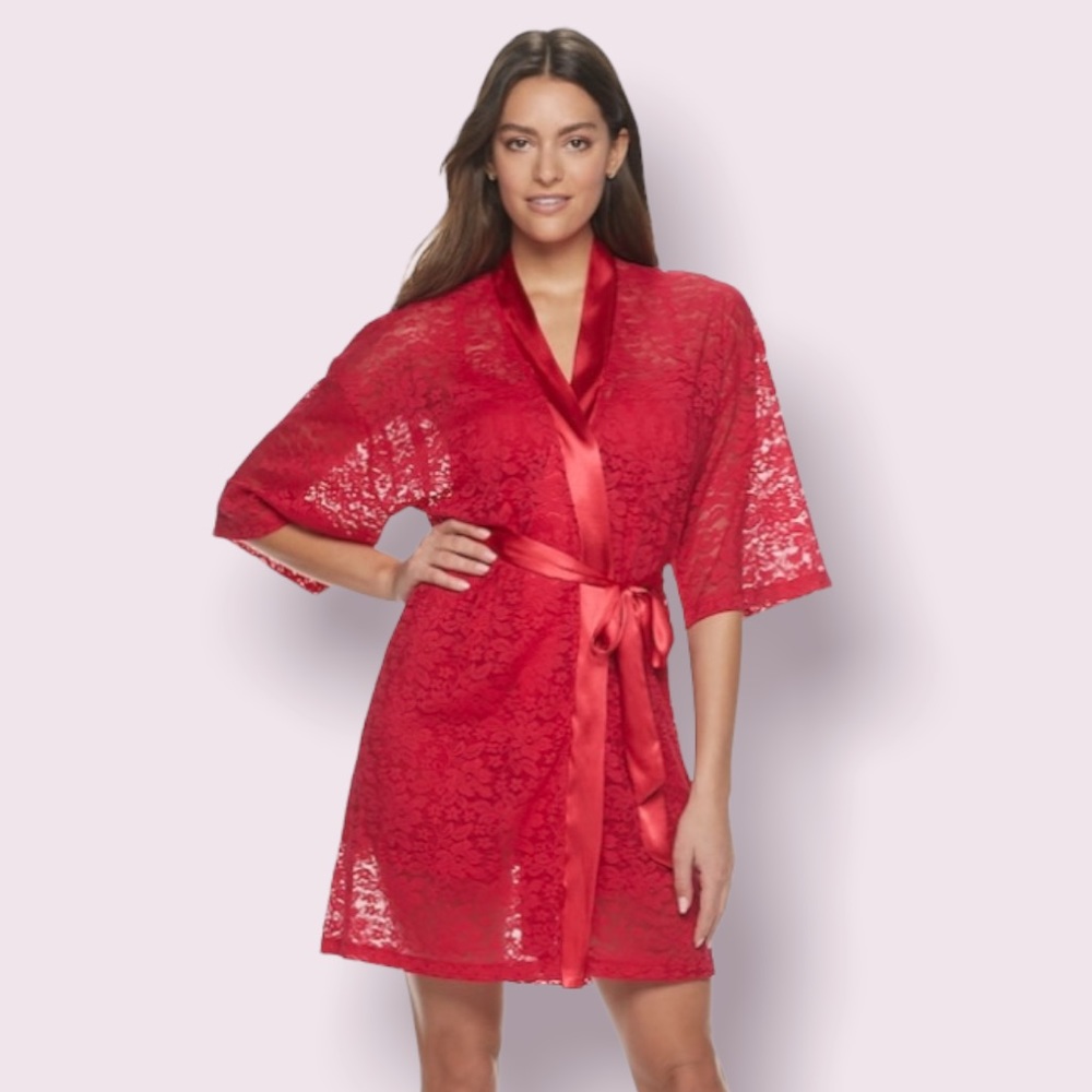 Apt. 9 Solid Lace Robe